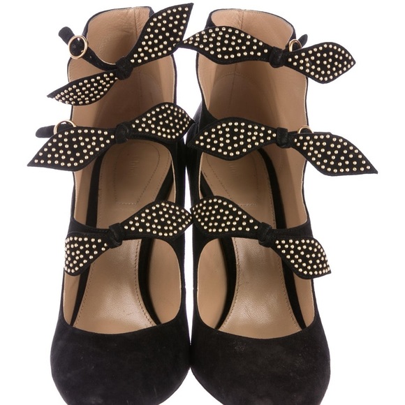 chloe black heels